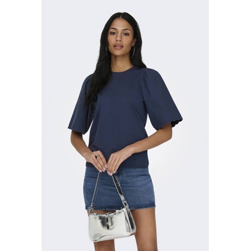 ONLY T-shirt marineblauw afbeelding