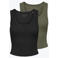 ONLY mouwloze cropped tank top zwart/groen (set van 2)