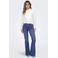 ONLY high waist flared jeans medium blue denim