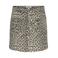 ONLY mini rok met panterprint bruin