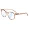 Looplabb blauwlicht bril Papillon Blue Light champagne