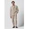 Profuomo overshirt met linnen beige