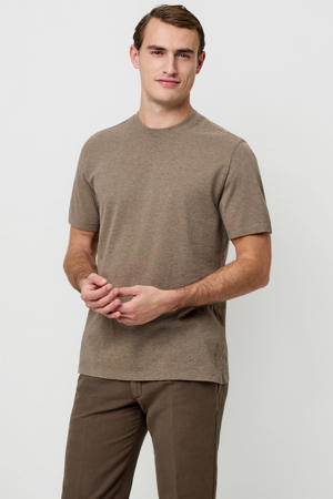 regular T-shirt lichtbruin