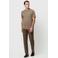 Profuomo regular T-shirt lichtbruin