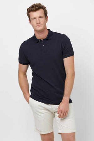 regular polo donkerblauw