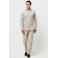 Profuomo slim casual overhemd met linnen beige
