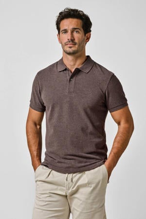 regular polo donkerbruin