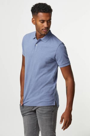 regular polo blauw