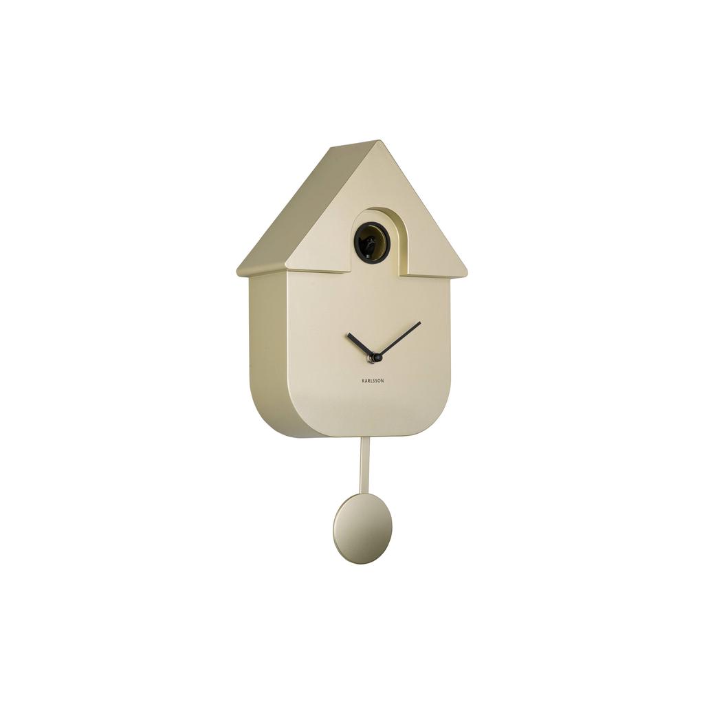 Karlsson wandklok Modern Cuckoo Metallic
