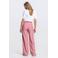 JANSEN Amsterdam wide leg high waist broek oudroze