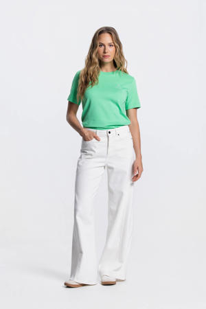 JONE SS26 high waist wide leg jeans wit