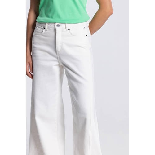 JANSEN Amsterdam JONE SS26 high waist wide leg jeans wit afbeelding