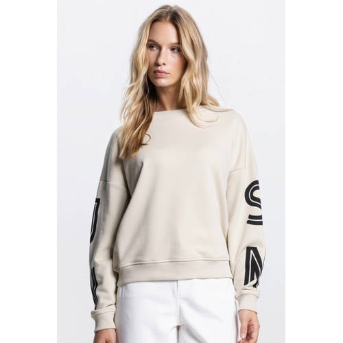 JANSEN Amsterdam sweater taupe afbeelding