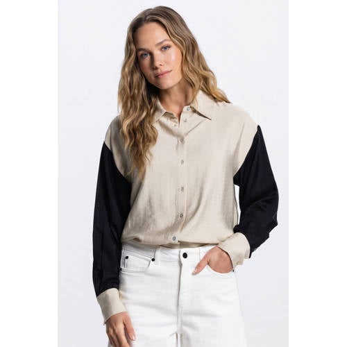 JANSEN Amsterdam blouse beige afbeelding