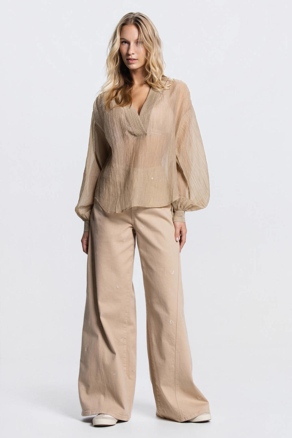 JANSEN Amsterdam blouse zand