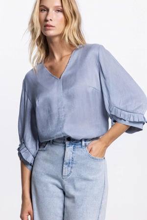 blouse lichtblauw