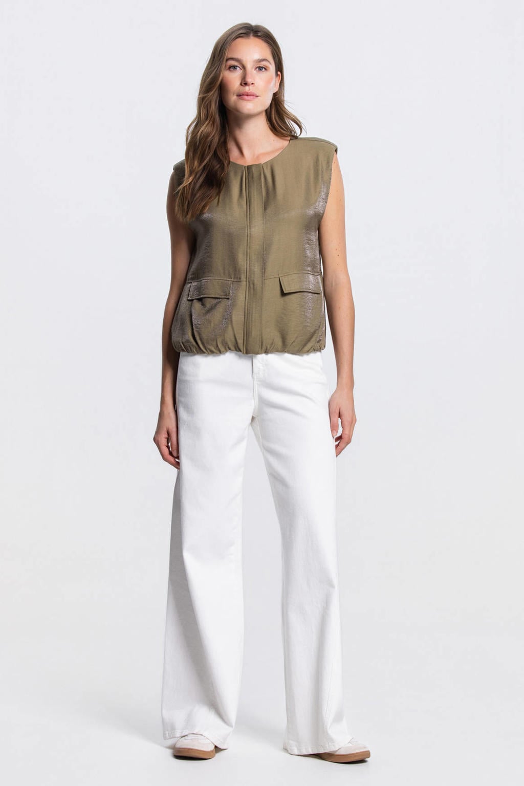 JANSEN Amsterdam bodywarmer olijfgroen