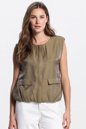 bodywarmer olijfgroen