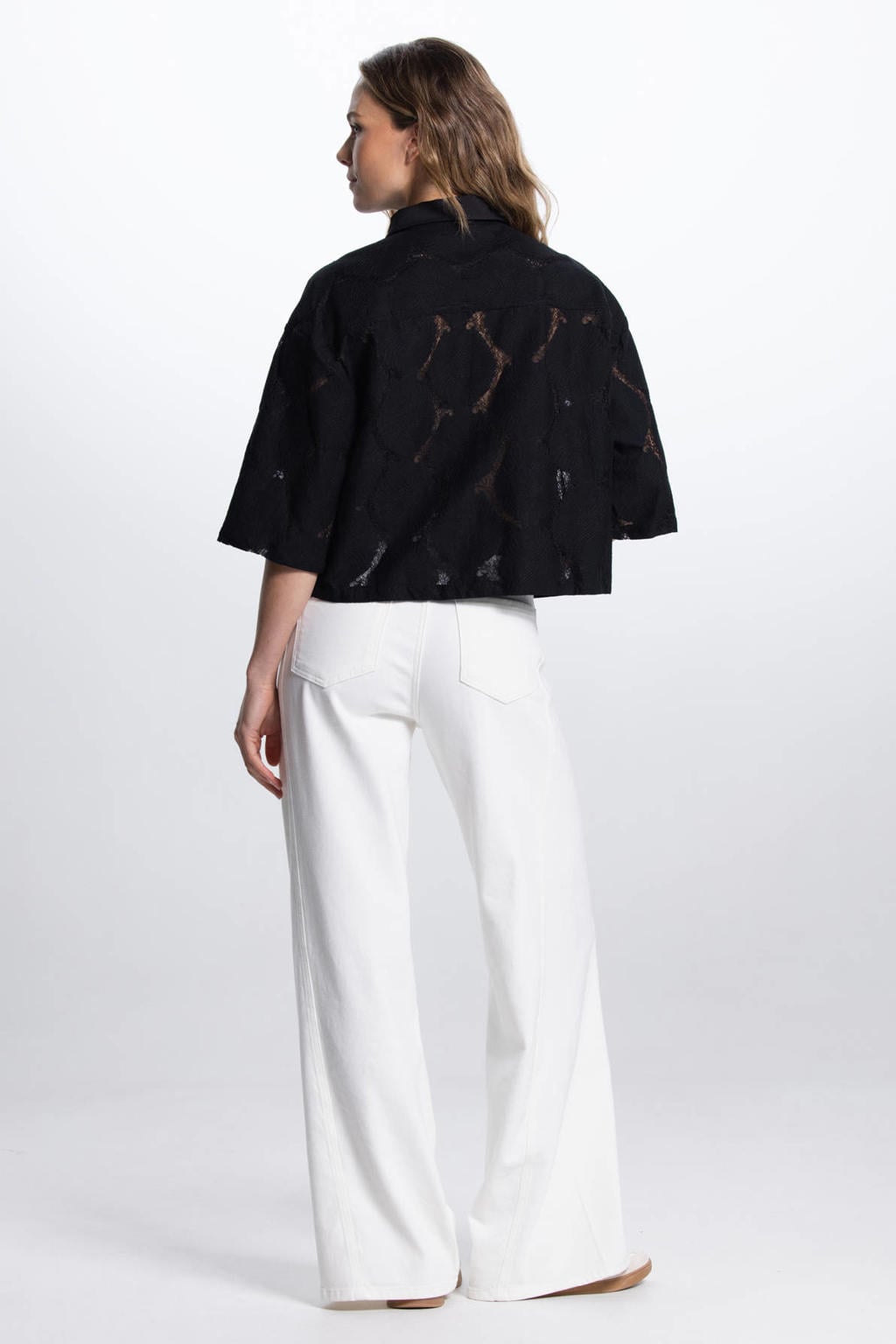 JANSEN Amsterdam blouse zwart