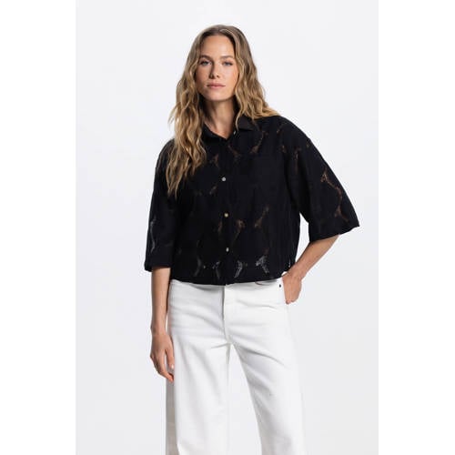 JANSEN Amsterdam blouse zwart afbeelding