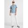 JANSEN Amsterdam T-shirt met logo - lichtblauw