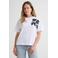 JANSEN Amsterdam gebloemde T-shirt wit