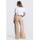 JANSEN Amsterdam high waist wide leg jeans zand