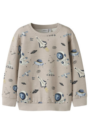 NAME IT Boy's NKMBESPER LS Sweat WH UNB sweatshirt, tijgerlily, 146/152, Tigerlily, 146/152 cm