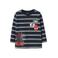 NAME IT MINI Spider-Man gestreepte longsleeve donkerblauw gebreid