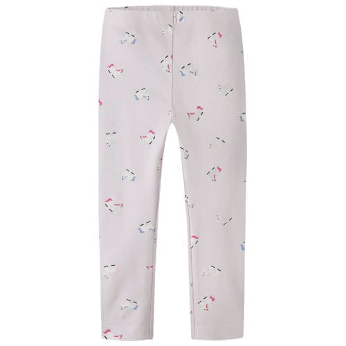 NAME IT MINI legging met all over print lila afbeelding