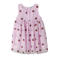 NAME IT MINI mouwloze tule jurk met aardbeien roze