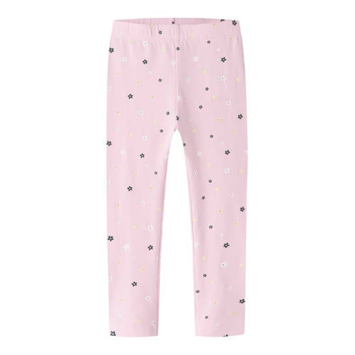 NAME IT MINI gebloemde legging roze afbeelding