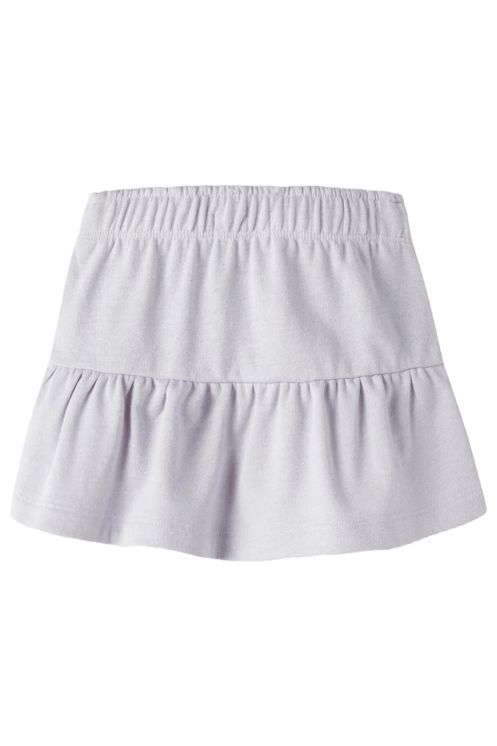 Lilakleurige meisjes NAME IT MINI A-lijn rok met glitter voorzien van