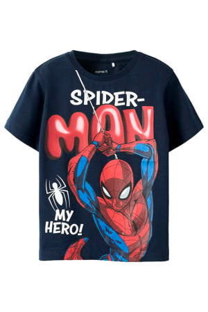 Spider-Man T-shirt donkerblauw