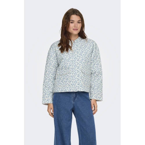 ONLY jasje quilted lichtblauw afbeelding