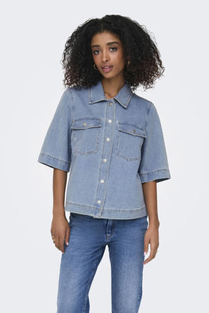 denim blouse