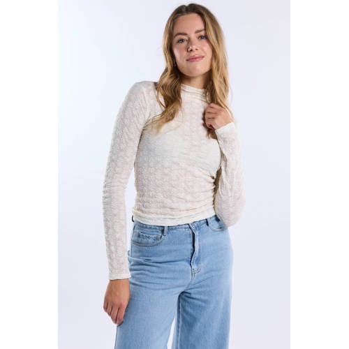 Freebird gebloemde top crème afbeelding