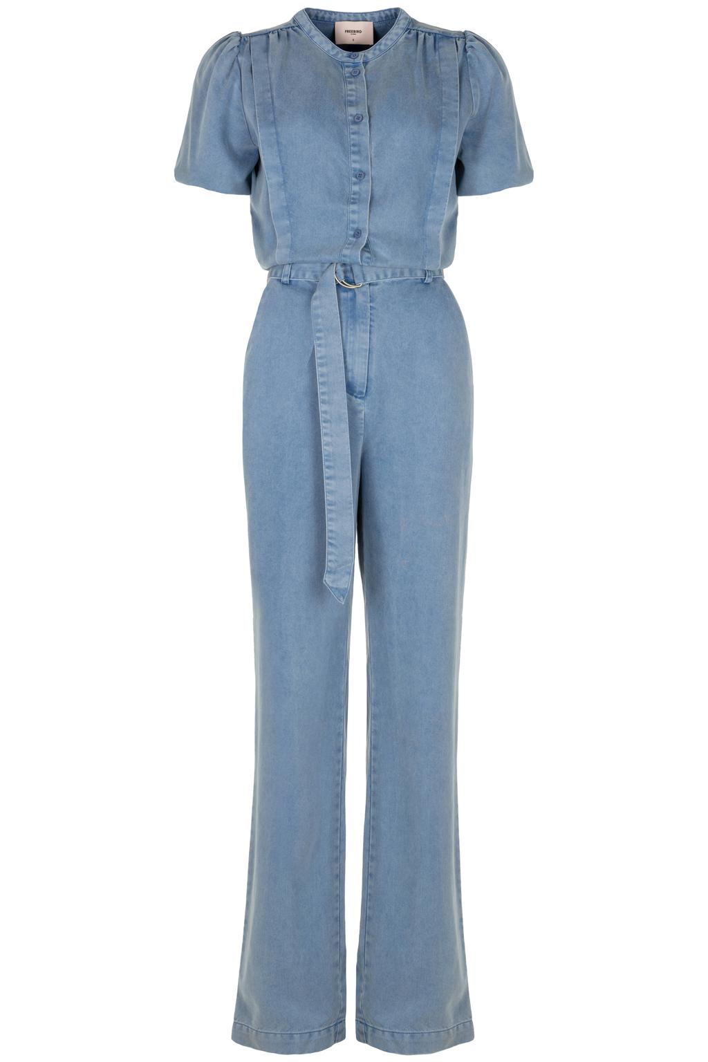Freebird jumpsuit denim blauw