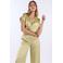 Freebird wide leg high waist broek goud