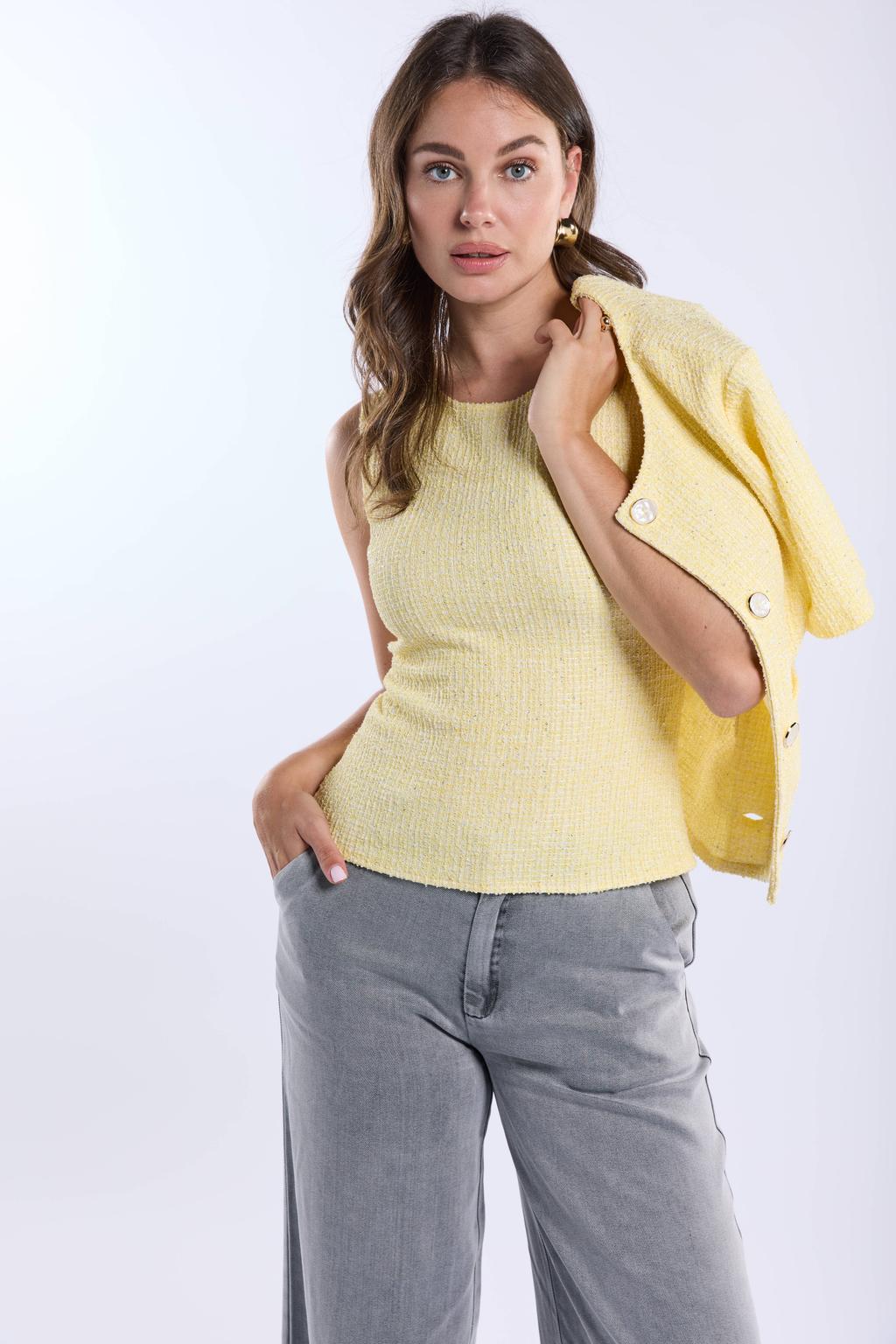 Grijze dames Freebird Pepa wide leg jeans van lyocell met rits- en knoopsluiting en effen