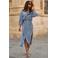 Freebird denim blousejurk blauw