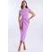 Freebird midi jurk fuchsia