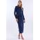Freebird midi jurk marineblauw