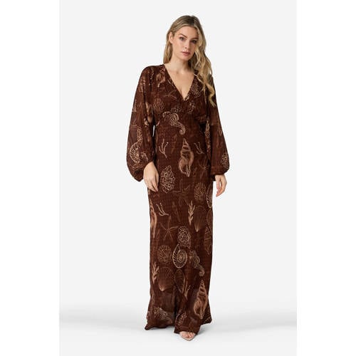IBANA maxi jurk bruin afbeelding
