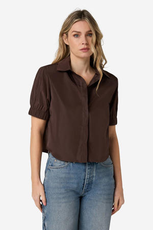 blouse bruin
