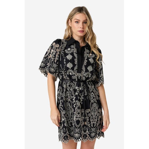 IBANA blousejurk broderie zwart afbeelding
