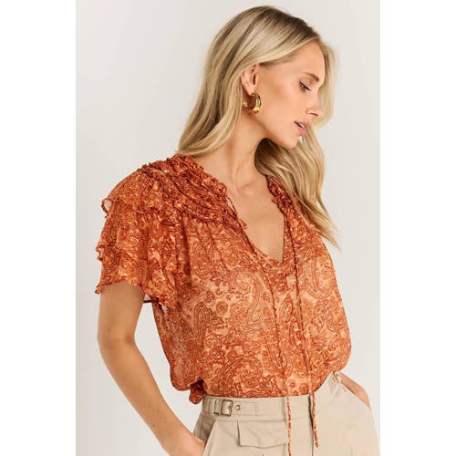 IBANA top met paisley print oranje afbeelding