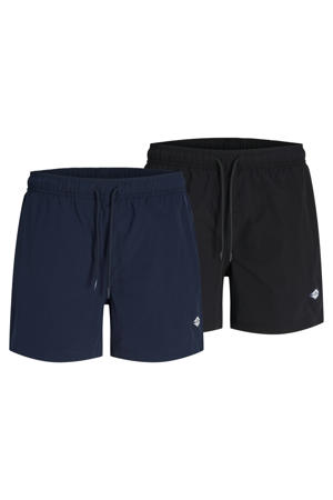 zwemshort JPSTMAUI (set van 2) donkerblauw/zwart