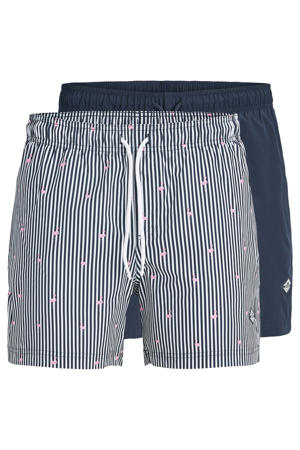 zwemshort JPSTMAUI (set van 2) donkerblauw