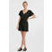 Anytime crinkle playsuit met ceintuur zwart